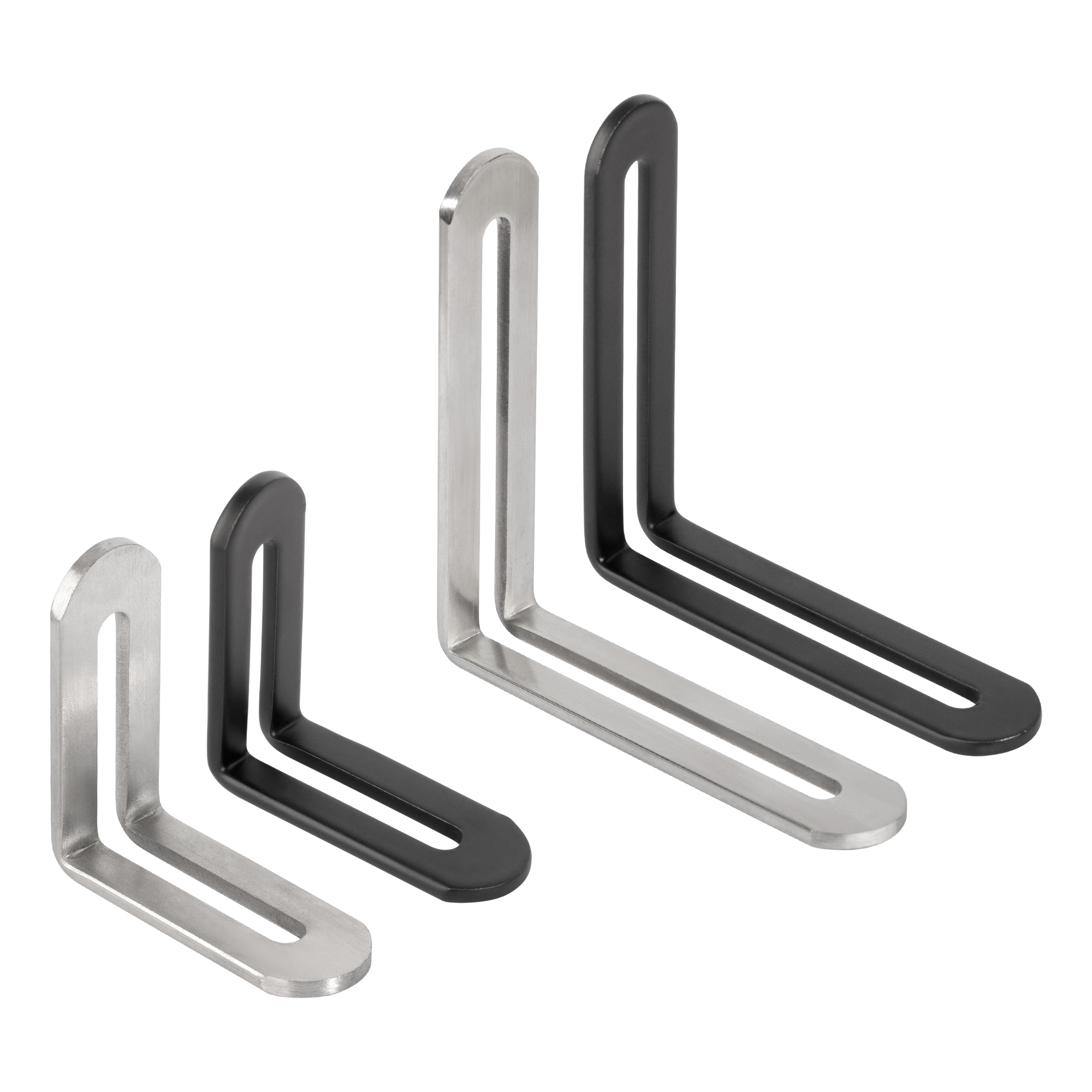 Shelf Peg Support - 2pcs Corner Brackets Stainless Steel Furniture