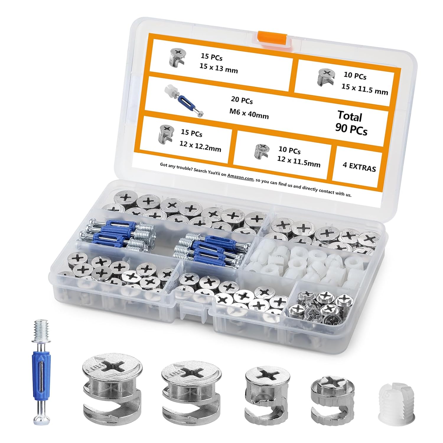 Furniture Hardware Images - 90 Pcs Furniture Cam Locks with