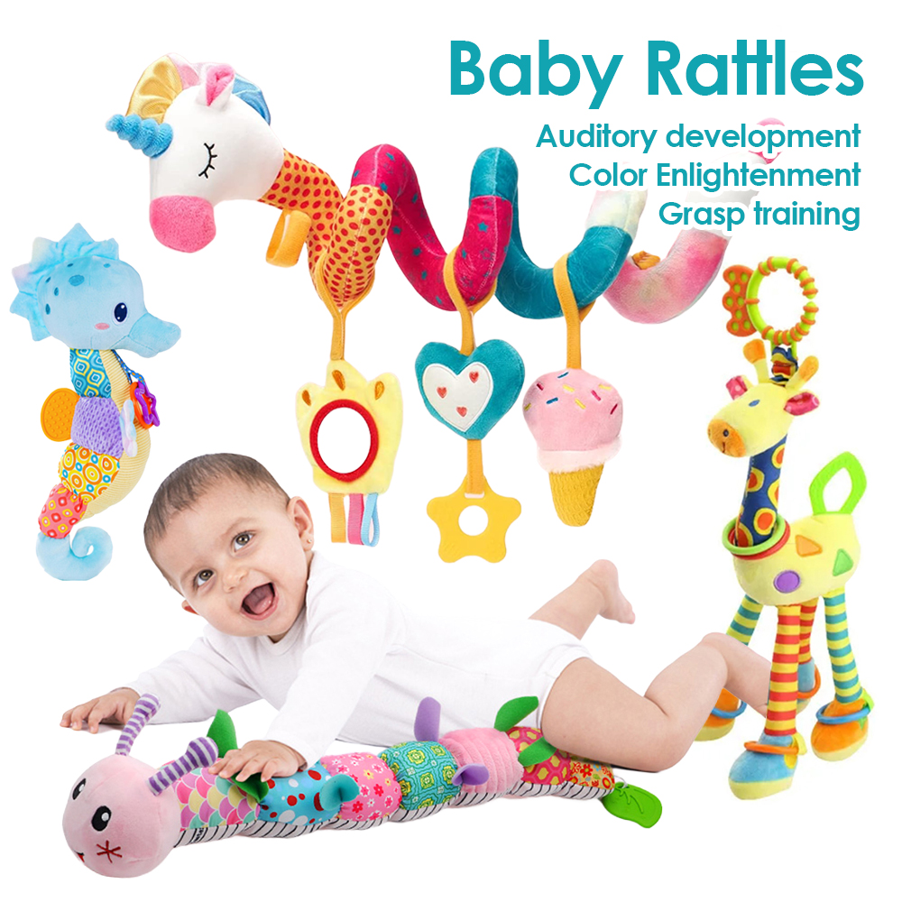 Furniture Hardware For Bed - 1pcs Soft Giraffe Animal Handbells Rattles