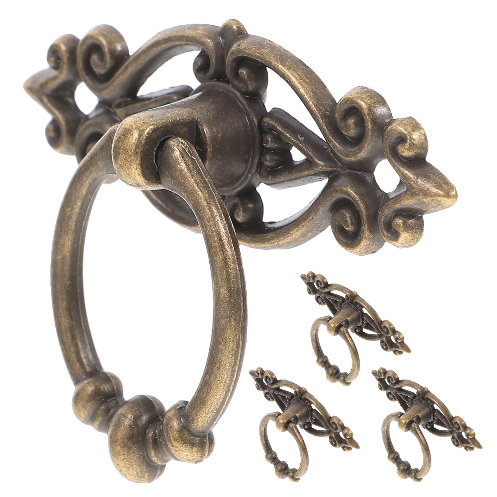 Furniture Hardware Drop Pulls - 4pcs Antique Cabinet Pulls Drawer Drop