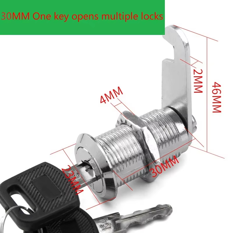 Furniture Hardware Cam Lock - File/Goods/ Drawer Cabinet Locks With 2