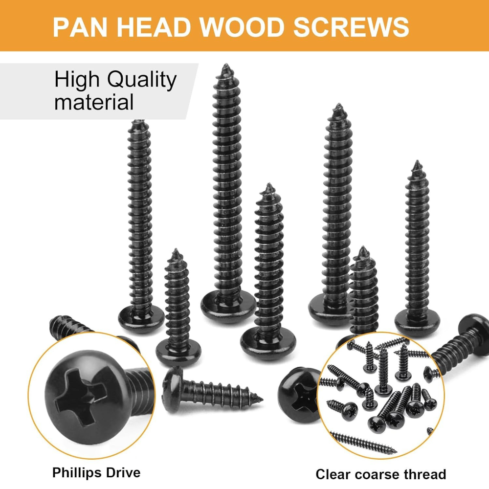 410pcs Carbon Steel Black Cros - Furniture Screw Type recensione e prezzo