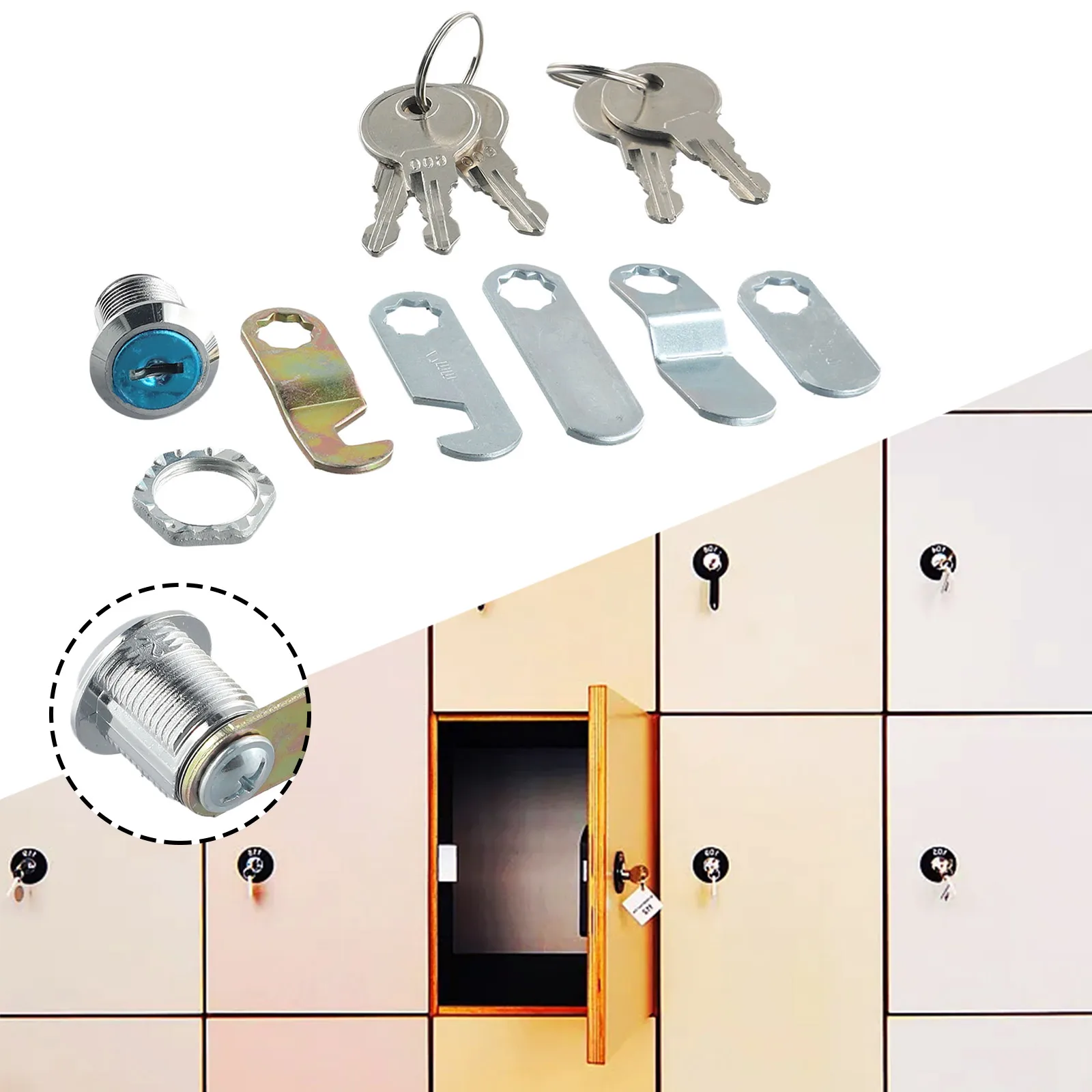 16/30mm Cam Lock Set Door Cabi - Furniture Hardware Cam Lock recensione e prezzo