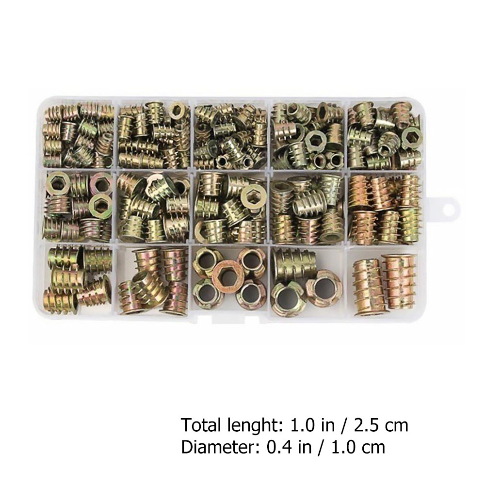 50Pcs Zinc Alloy Hex Socket Th - Furniture Hardware Threaded Inserts recensione e prezzo