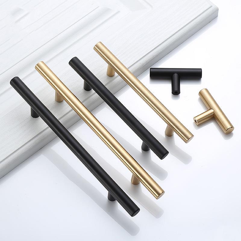 Modern Gold Brushed Straight C - Furniture Hardware Gold recensione e prezzo