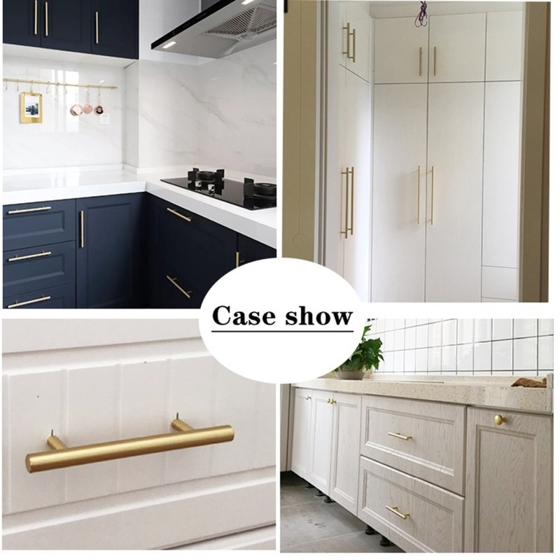 Modern Gold Brushed Straight C - Furniture Hardware Gold recensione e prezzo