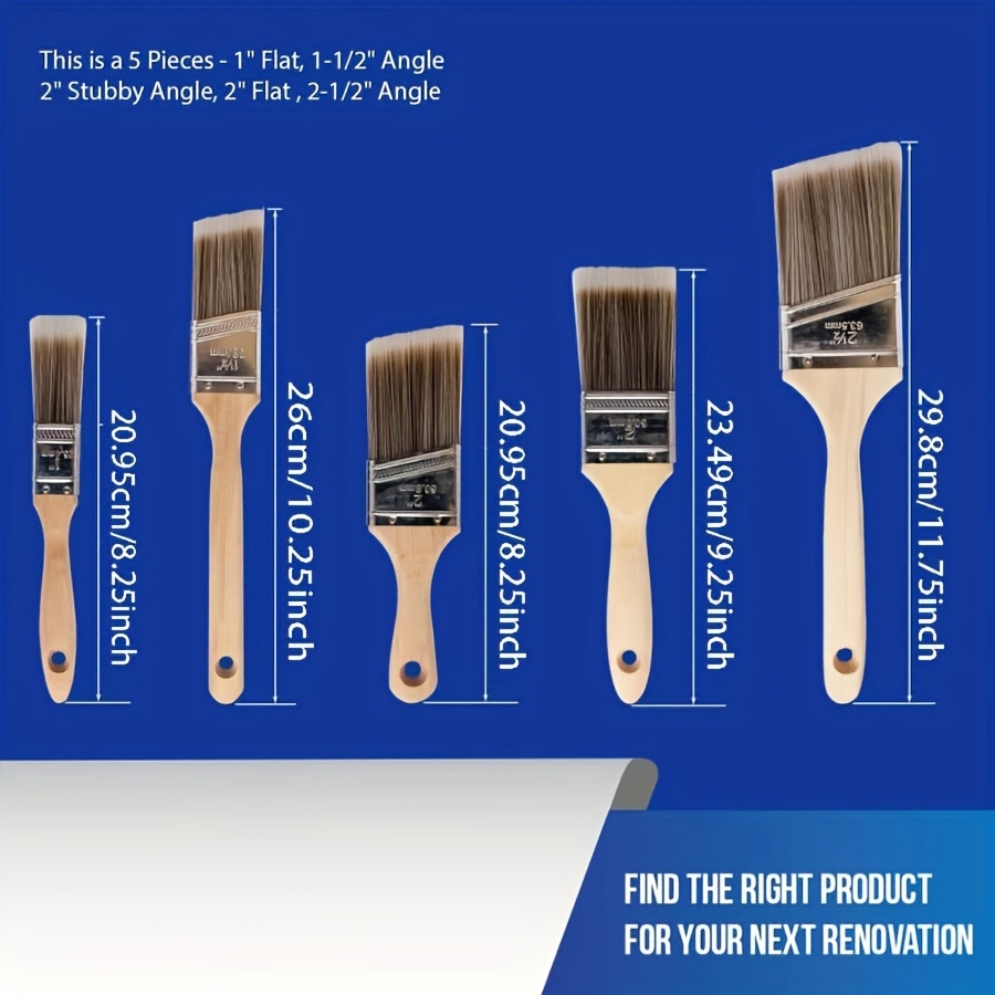 5Pcs High Quality Paint Brush  - Furniture Joint Hardware recensione e prezzo