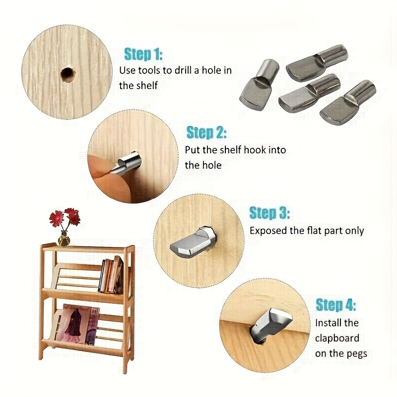 20/50Pcs Shelf Pins Pegs, 5mm  - Shelf Peg Support recensione e prezzo