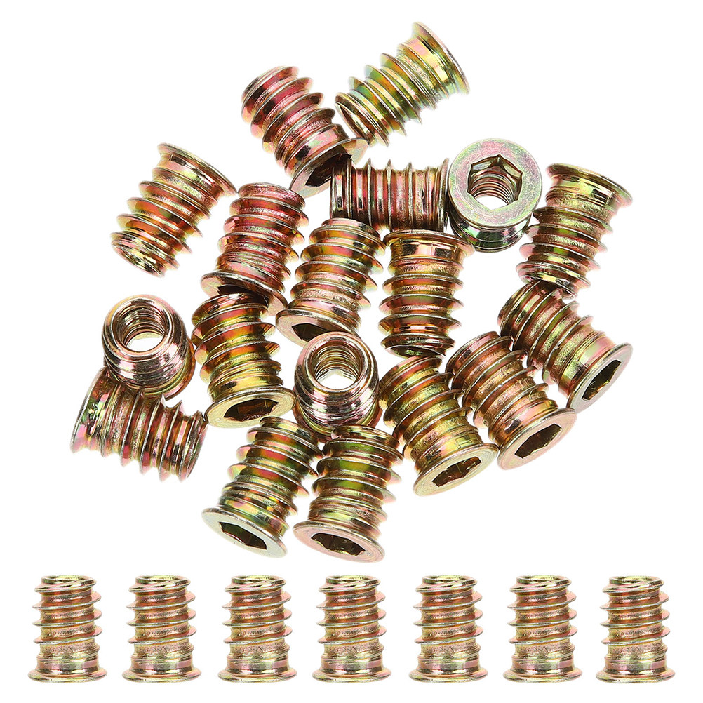40pcs Threaded Inserts M6X13 C - Furniture Hardware Threaded Inserts recensione e prezzo