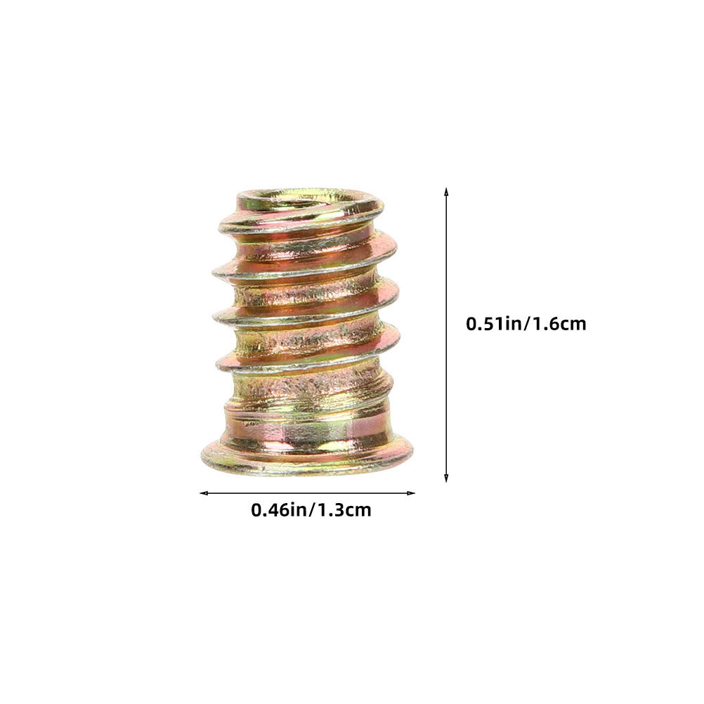 40pcs Threaded Inserts M6X13 C - Furniture Hardware Threaded Inserts recensione e prezzo