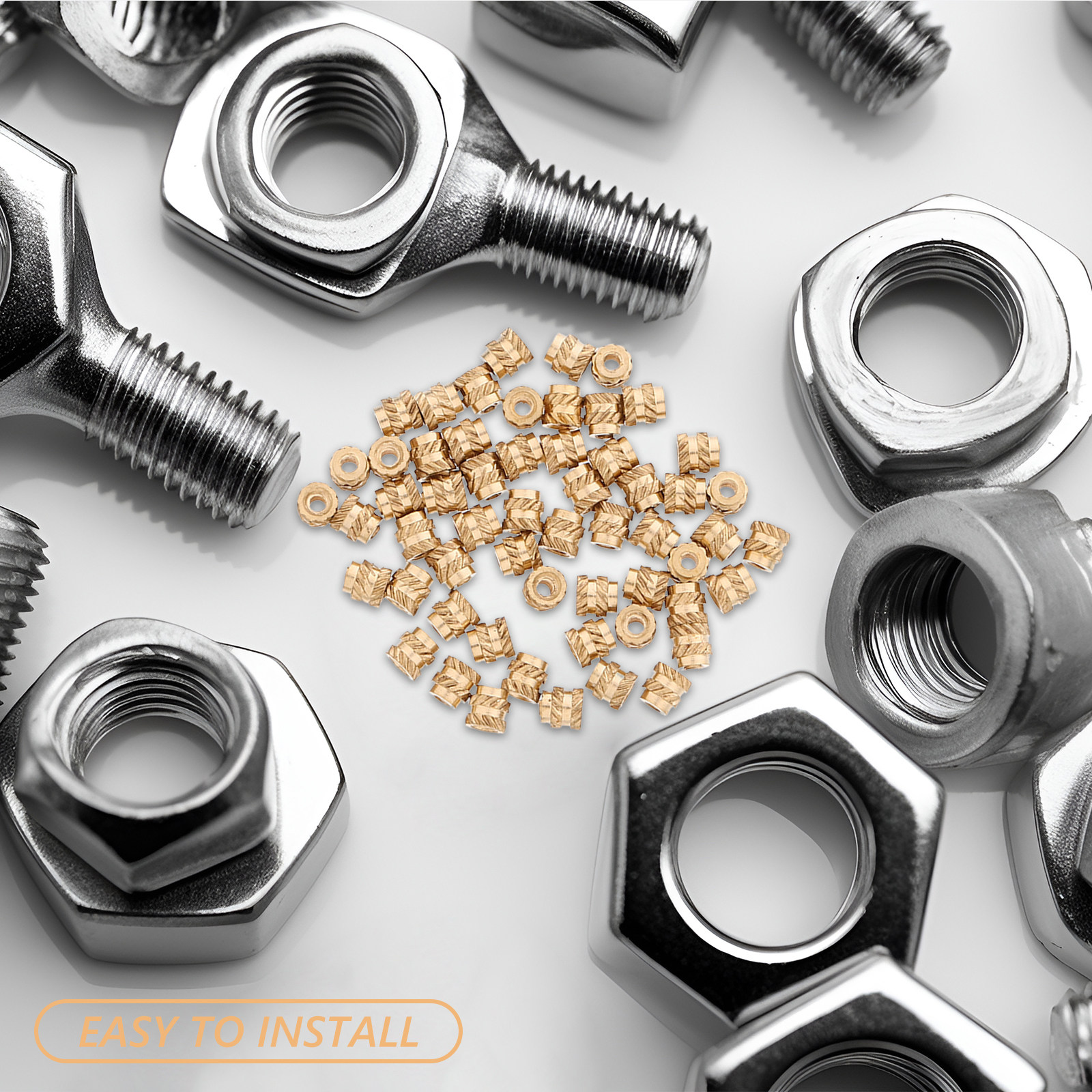 60Pcs Brass Knurled Threaded I - Furniture Hardware Threaded Inserts recensione e prezzo