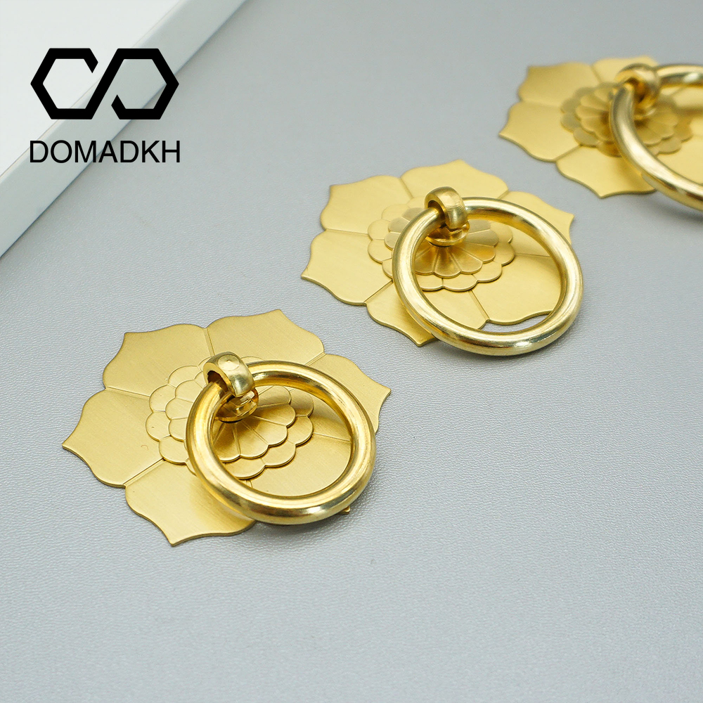 Hanger Ring Floral Brass Cabin - Furniture Hardware Drop Pulls recensione e prezzo