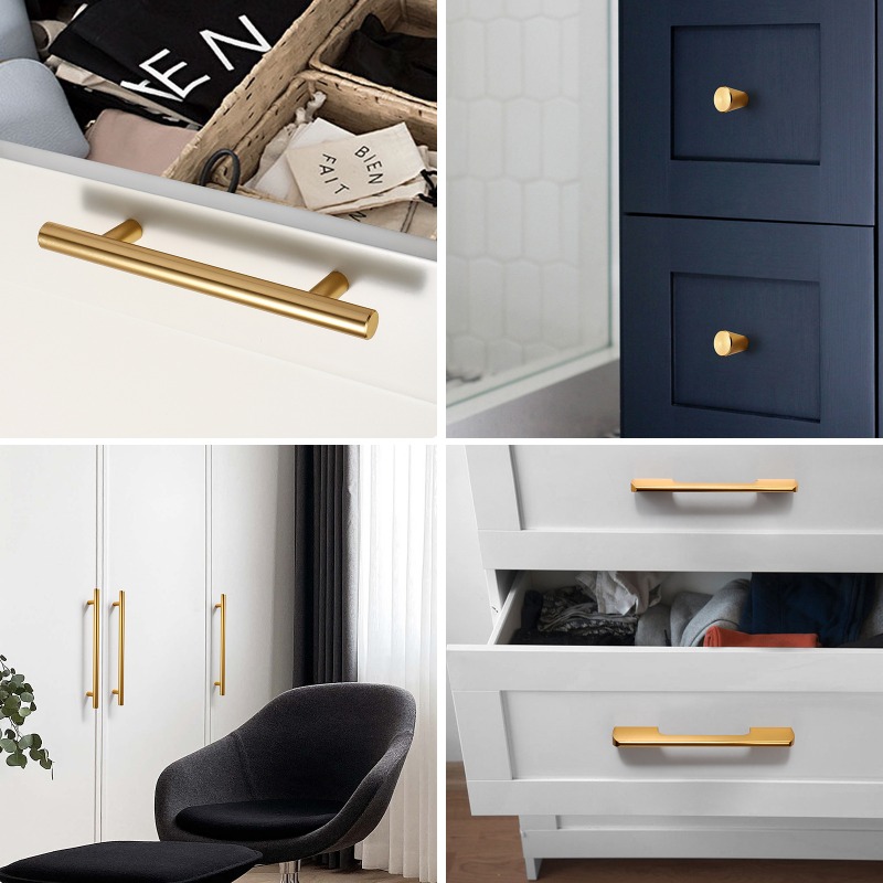 Gold simple solid copper natur - Furniture Hardware Gold recensione e prezzo