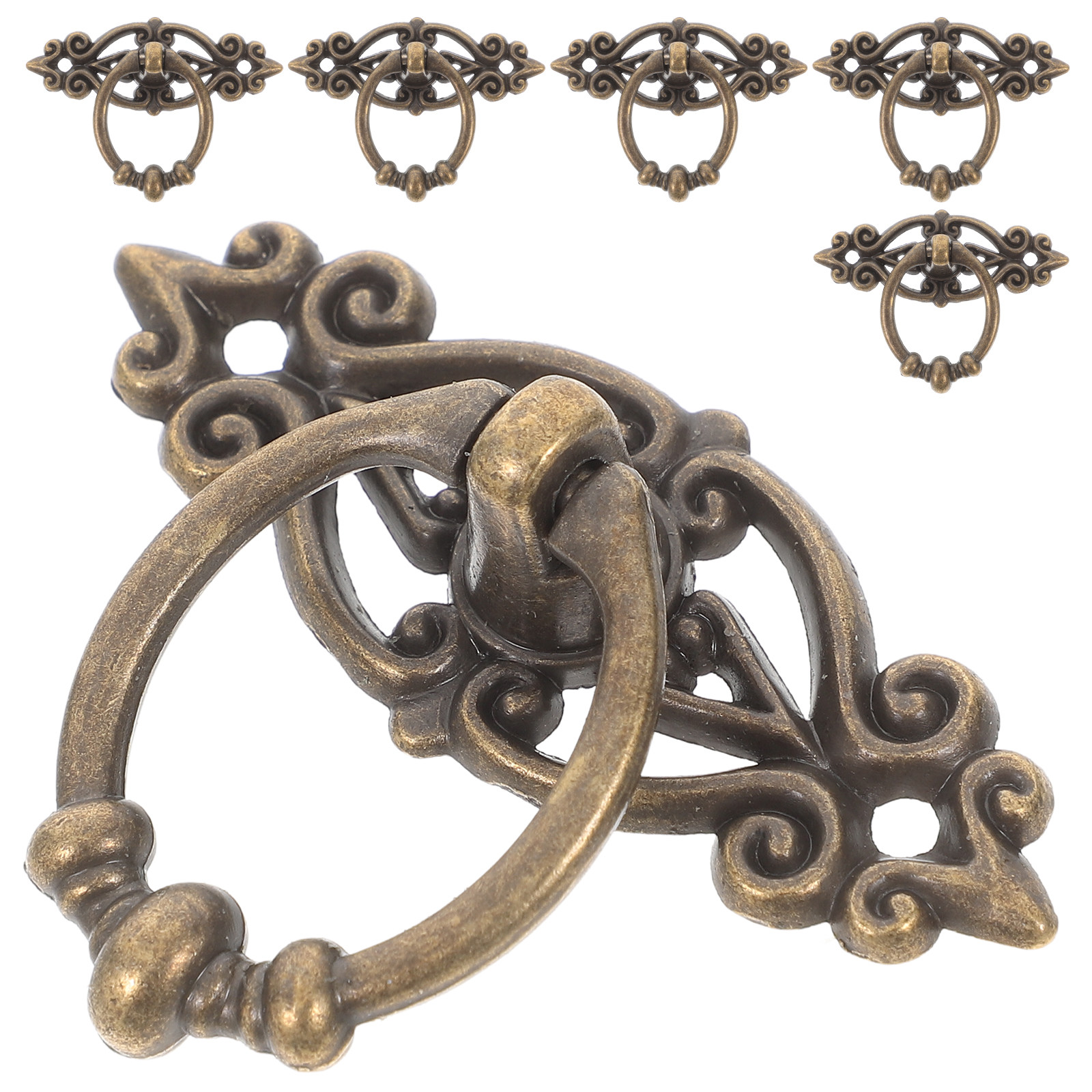 6Pcs Vintage Drop Bail Drawer  - Furniture Hardware Drop Pulls recensione e prezzo