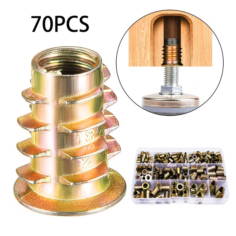 M4/M5/M6 Threaded Insert Nut E - Furniture Hardware Threaded Inserts recensione e prezzo