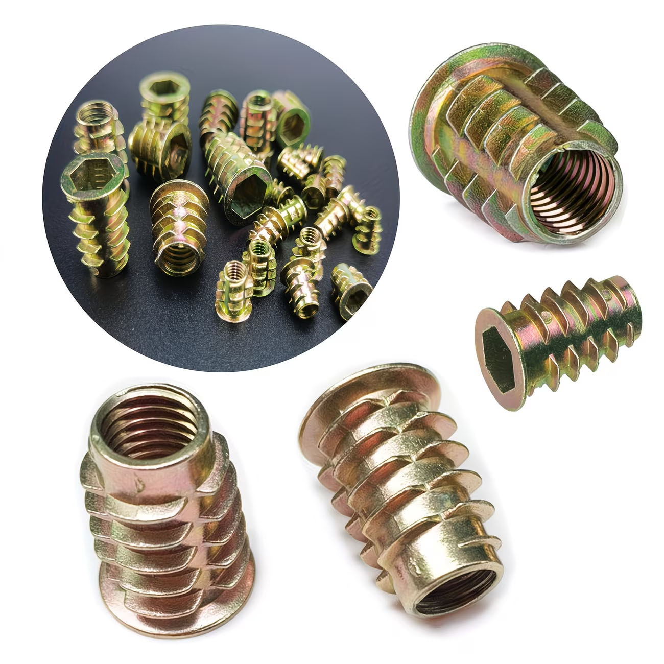 M4/M5/M6 Threaded Insert Nut E - Furniture Hardware Threaded Inserts recensione e prezzo