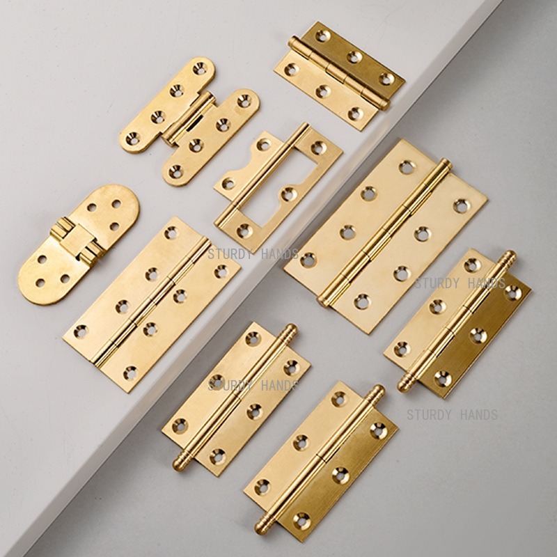 10pcs brass hinges, gold hinge - Furniture Hardware Gold recensione e prezzo