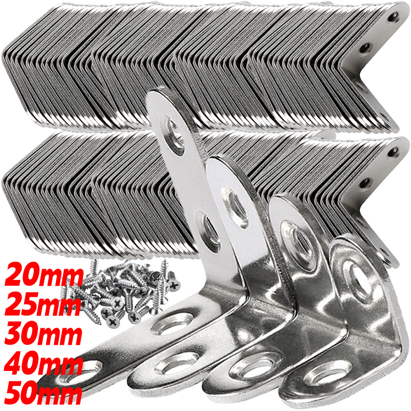 1/20pc Right Angle Bracket wit - Furniture Hardware Screws recensione e prezzo