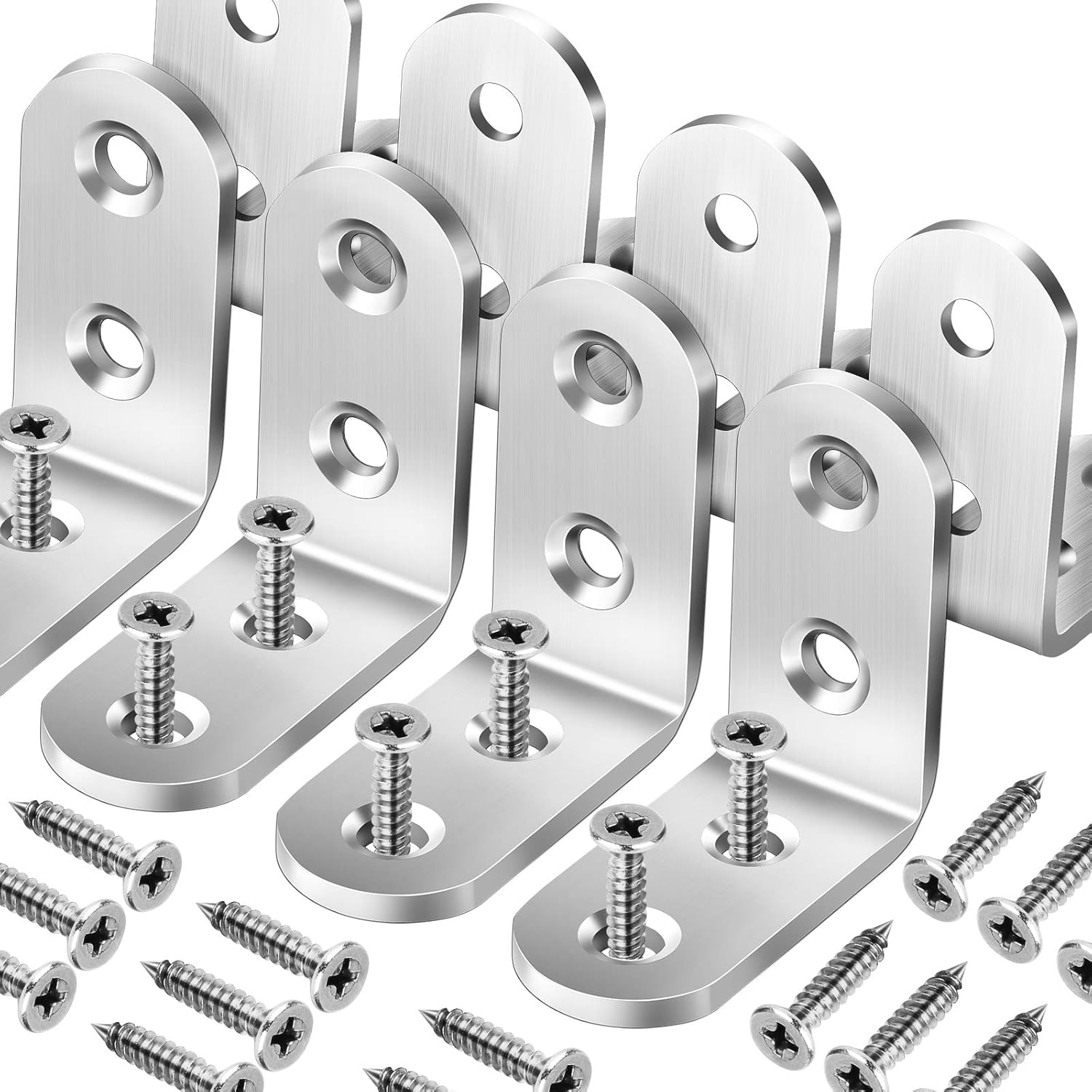 1/20pc Right Angle Bracket wit - Furniture Hardware Screws recensione e prezzo