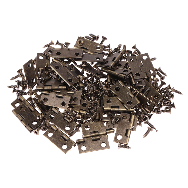 50pcs/box Hinges + 200 Screws  - Furniture Hardware Gold recensione e prezzo