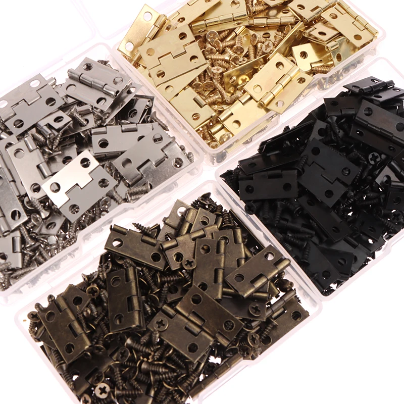 50pcs/box Hinges + 200 Screws  - Furniture Hardware Gold recensione e prezzo