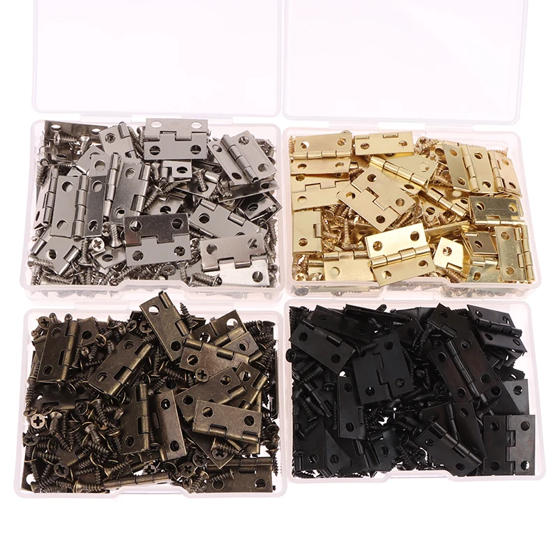 50pcs/box Hinges + 200 Screws  - Furniture Hardware Gold recensione e prezzo