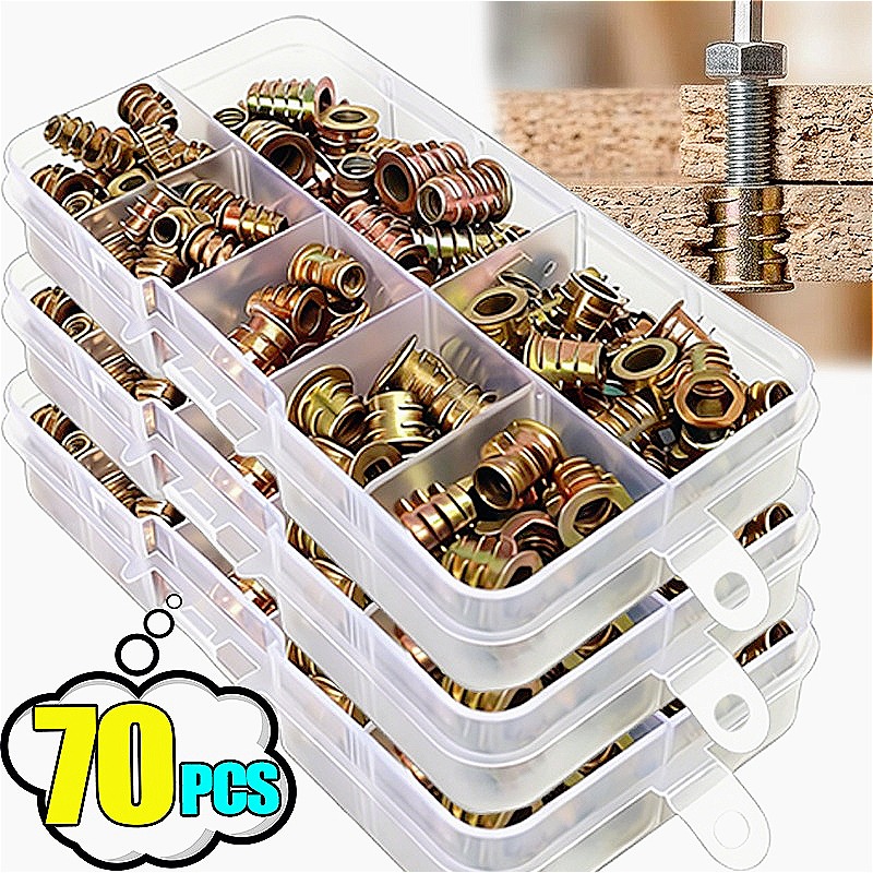Threaded Insert Nuts Anti Loos - Furniture Hardware Threaded Inserts recensione e prezzo