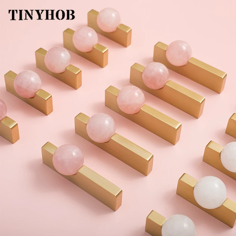 White Crystal Ball+Brass Furni - Furniture Hardware Drop Pulls recensione e prezzo