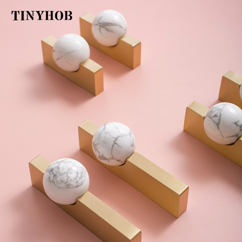 White Crystal Ball+Brass Furni - Furniture Hardware Drop Pulls recensione e prezzo