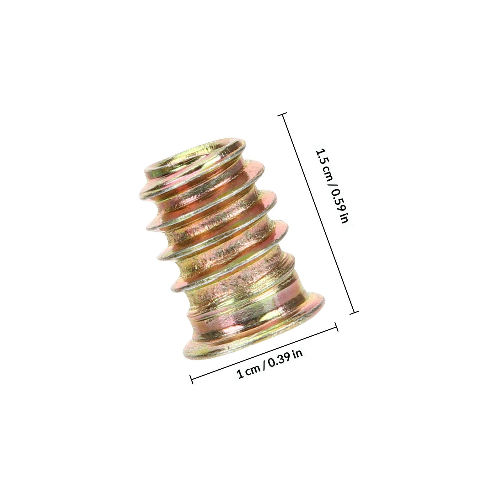 100Pcs M6x15 Threaded Insert C - Furniture Hardware Threaded Inserts recensione e prezzo