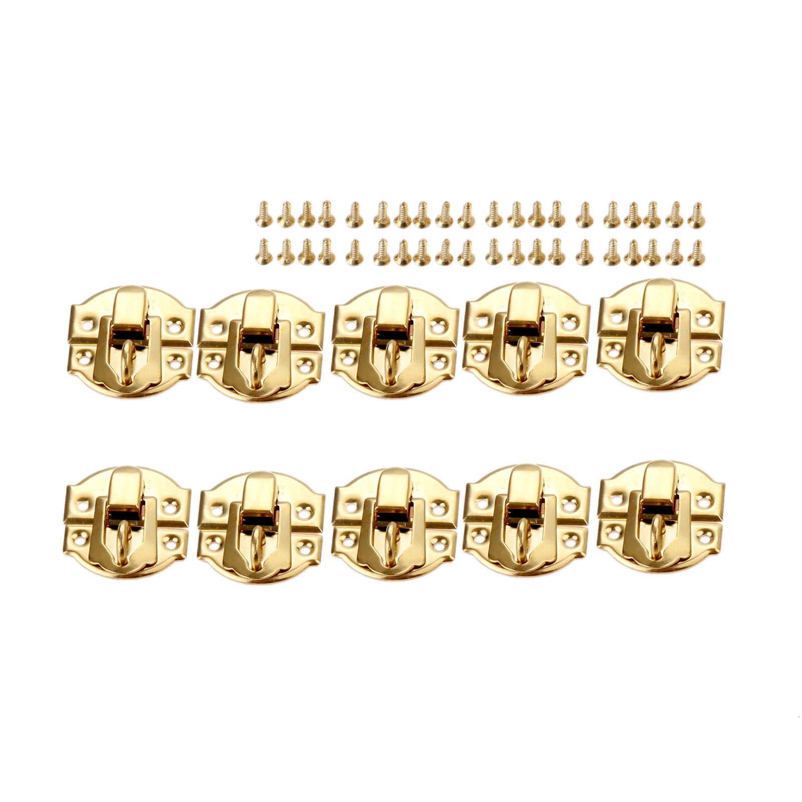 10pcs Golden Box Latch Clasps  - Furniture Hardware Screws recensione e prezzo