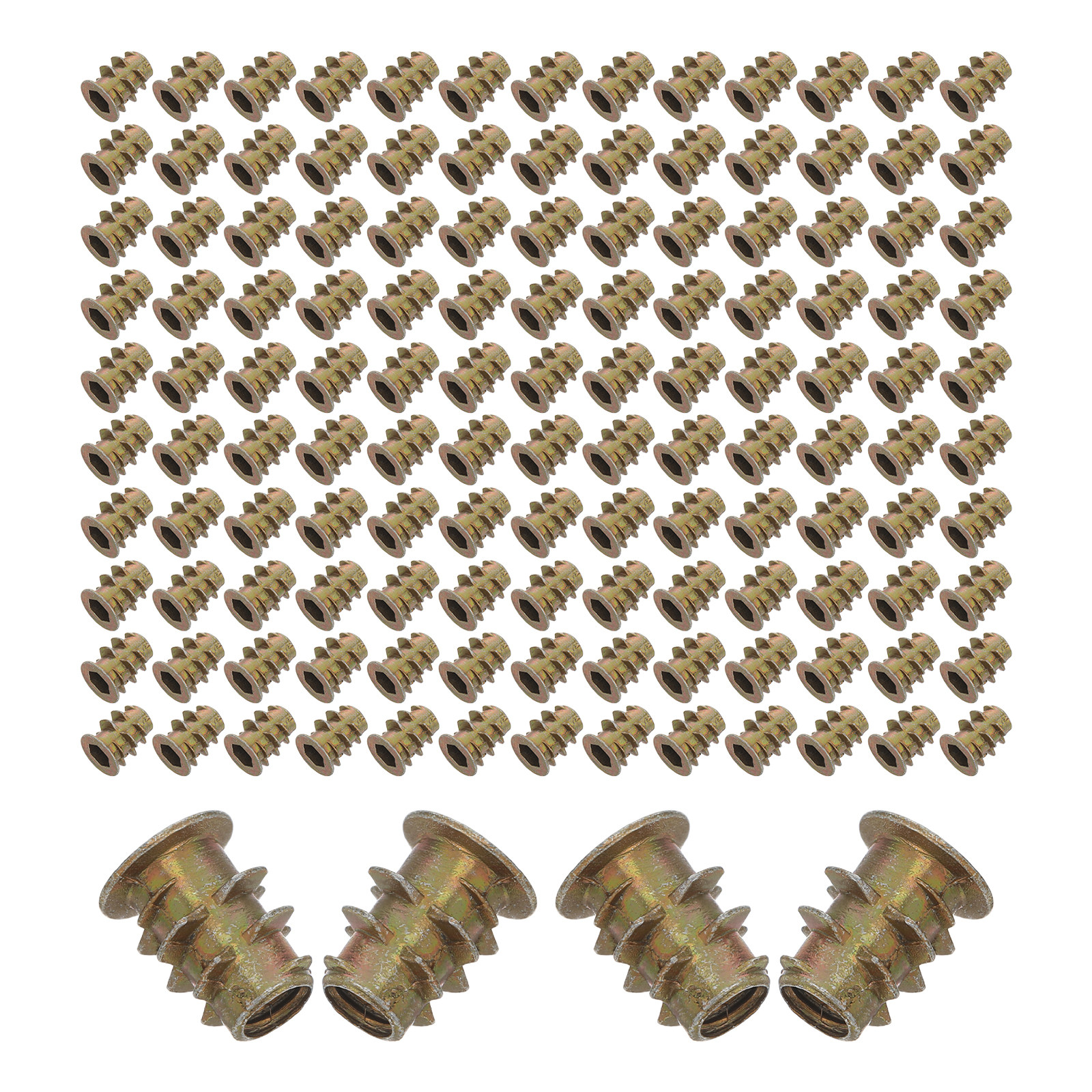 200Pcs M4x10mm Hex Socket Flan - Furniture Hardware Threaded Inserts recensione e prezzo