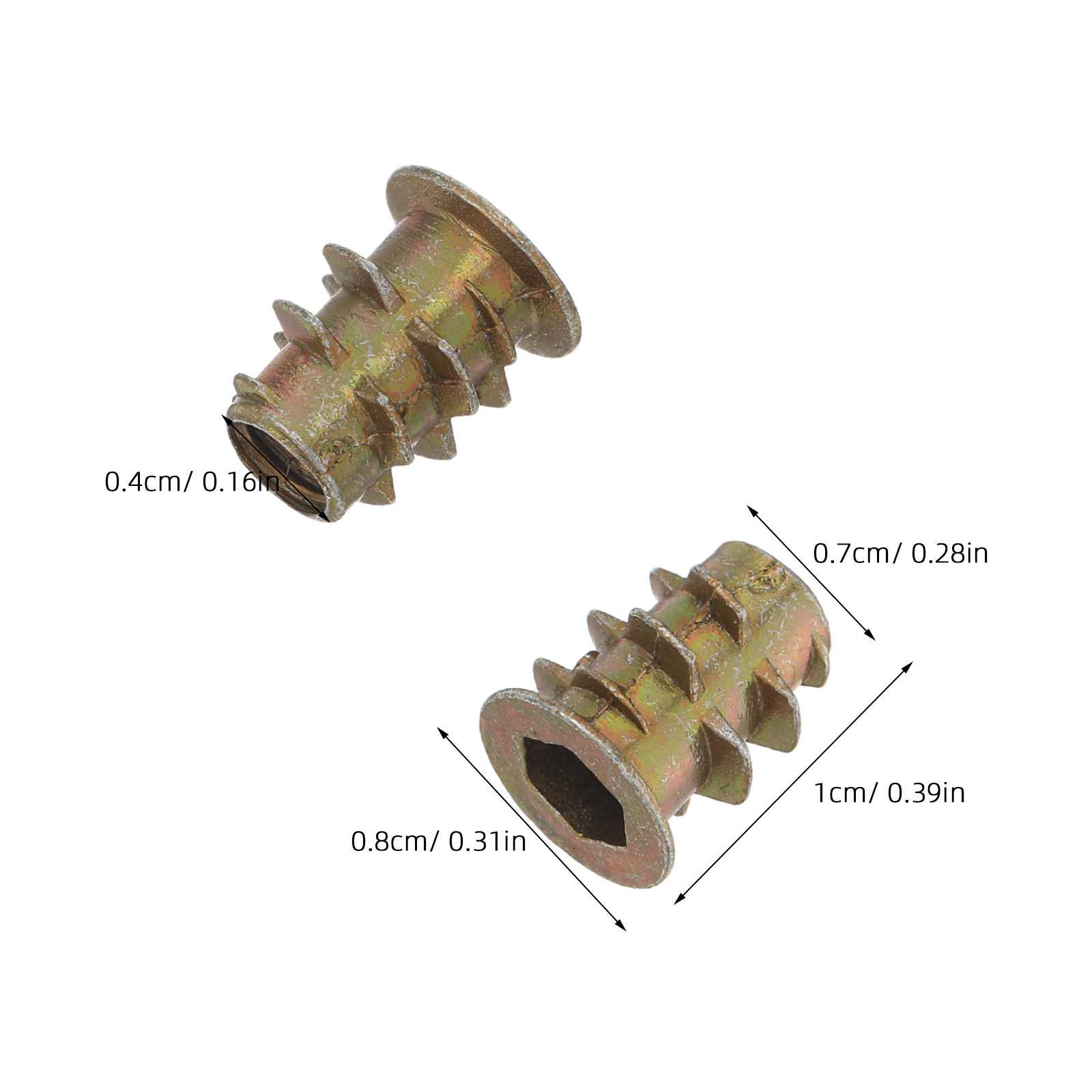 200Pcs M4x10mm Hex Socket Flan - Furniture Hardware Threaded Inserts recensione e prezzo