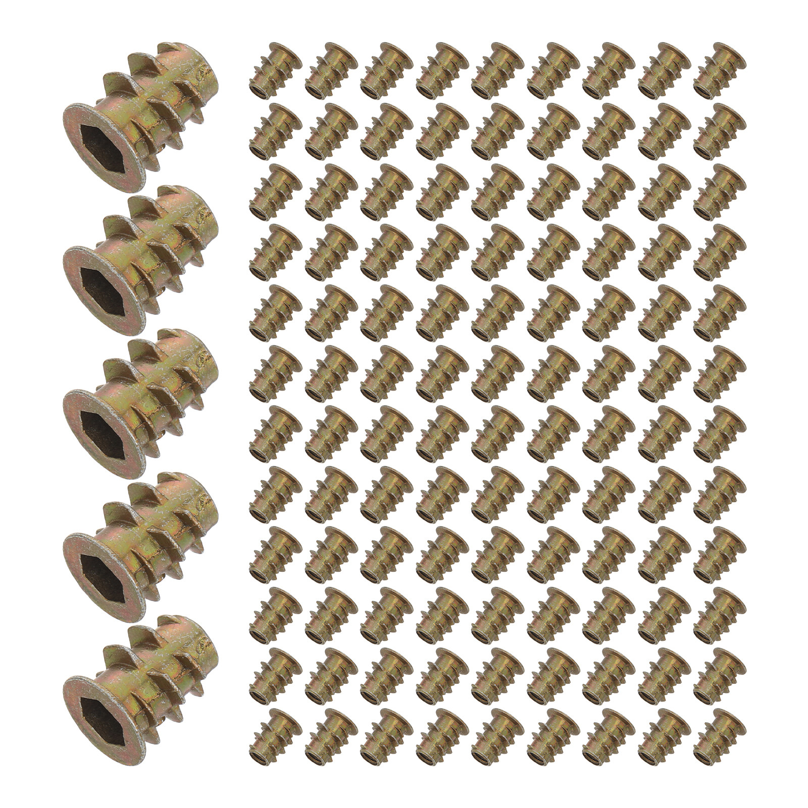 200Pcs M4x10mm Hex Socket Flan - Furniture Hardware Threaded Inserts recensione e prezzo