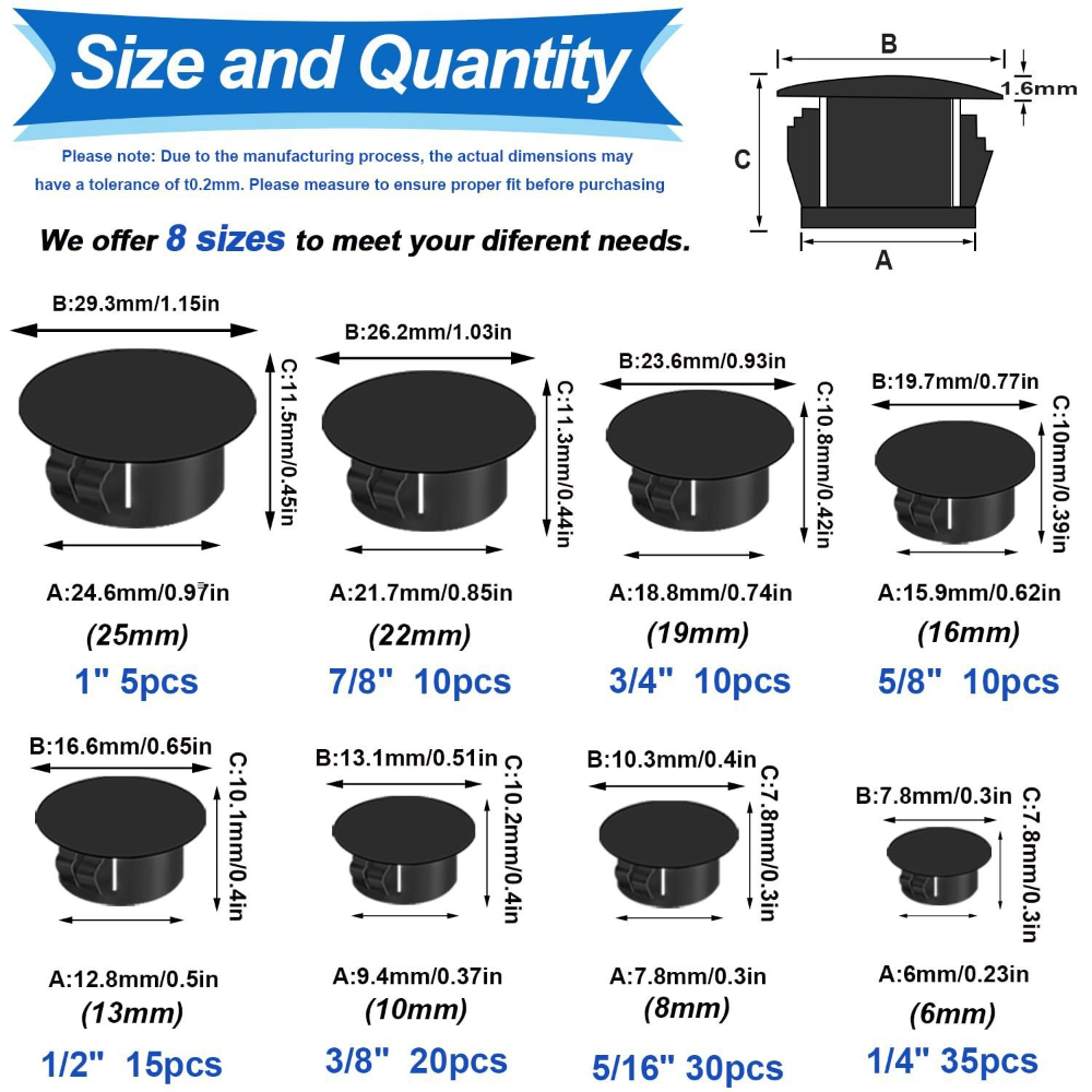 135pcs Black Cover Screw-type  - Furniture Screw Type recensione e prezzo