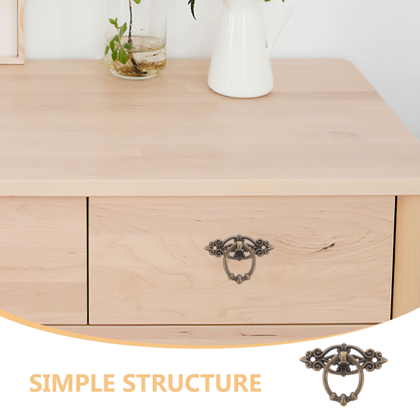 8Pcs Retro Zinc Alloy Cabinet  - Furniture Hardware Drop Pulls recensione e prezzo