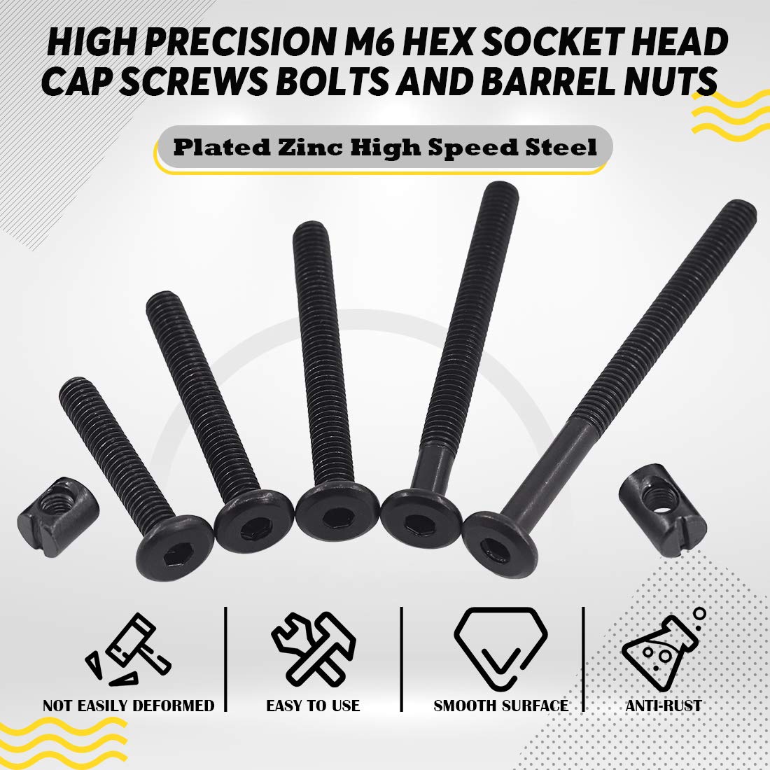 M6 Hex Socket Head Screws Bolt - Furniture Hardware Images recensione e prezzo