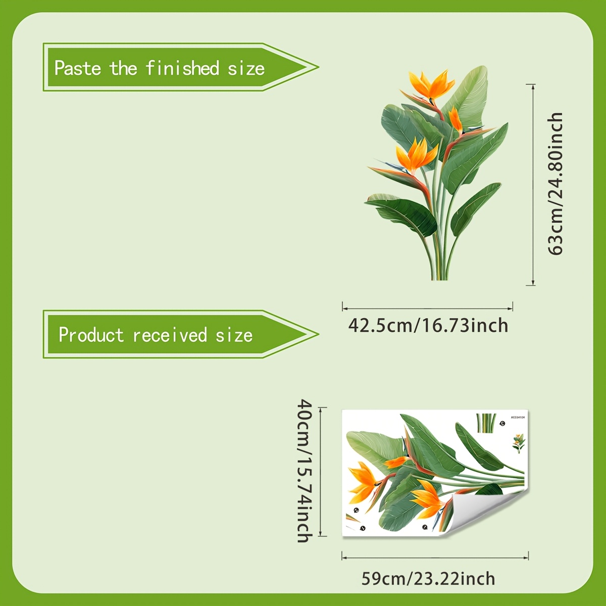 1 Piece of Jungle Leaf Wall St - Furniture Paradise & Hardware Ghaziabad Reviews recensione e prezzo