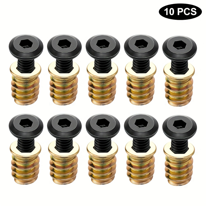 10PCS Nut Threaded Inserts Com - Furniture Hardware Threaded Inserts recensione e prezzo