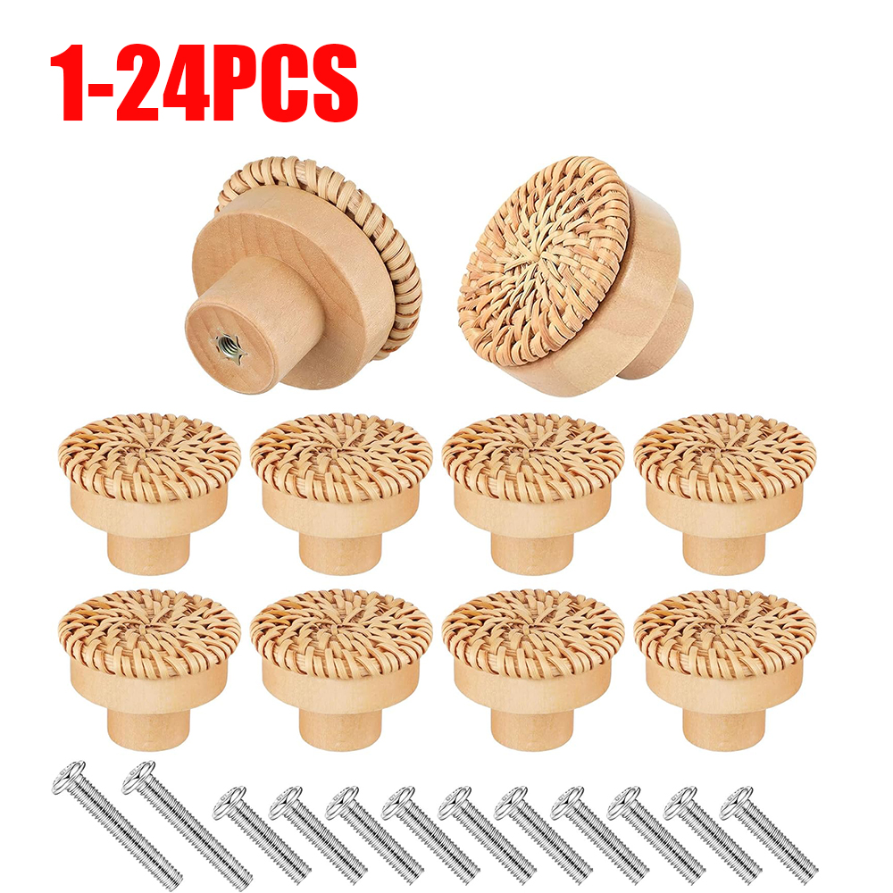1-24pcs Rattan Wooden Handles  - Furniture Hardware China recensione e prezzo