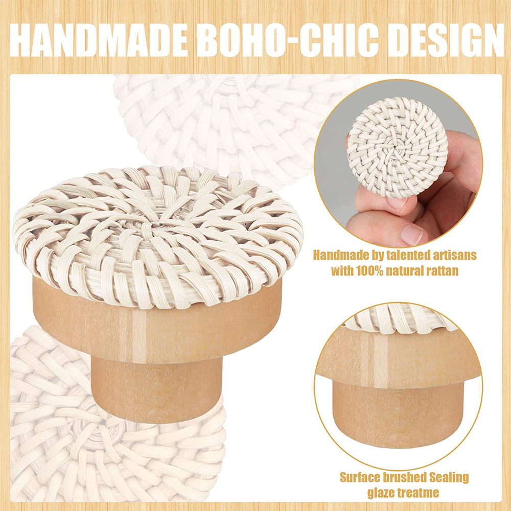 1-24pcs Rattan Wooden Handles  - Furniture Hardware China recensione e prezzo