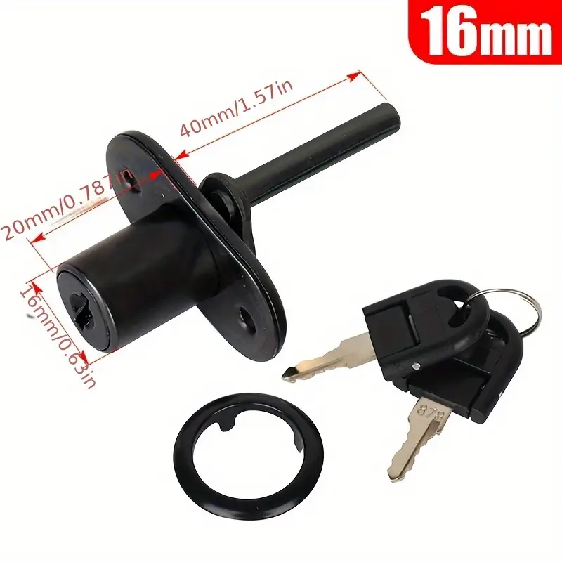 Cabinet Drawer Lock With 2 Key - Furniture Hardware Cam Lock recensione e prezzo