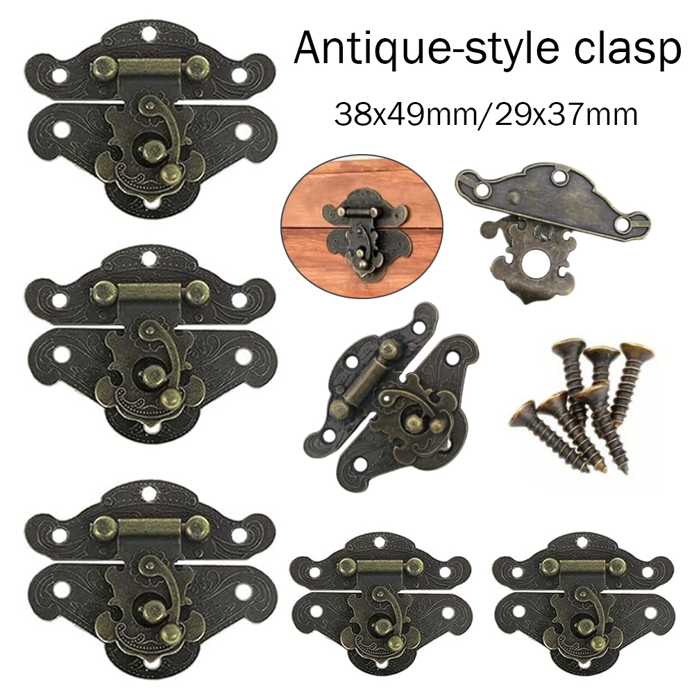 5-20pcs Vintage Metal Hasp Lat - Furniture Hardware Screws recensione e prezzo