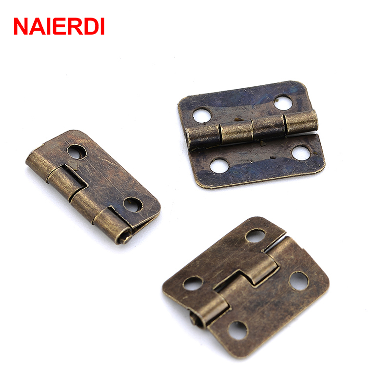 50PCS NAIERDI Antique Hinge Mi - Furniture Hardware Gold recensione e prezzo