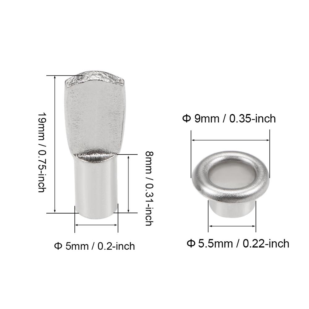 Uxcell 20-200Pcs Shelf Bracket - Shelf Peg Support recensione e prezzo
