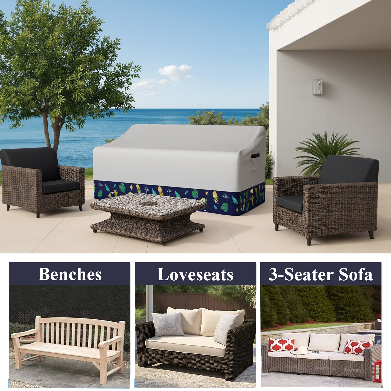 Outdoor Sofa Cover Waterproof  - Furniture Joint Hardware recensione e prezzo