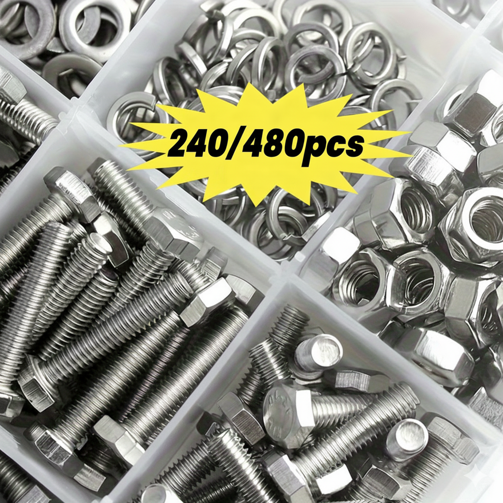 240Pcs Stainless Steel Hex Bol - Furniture Hardware Tools recensione e prezzo