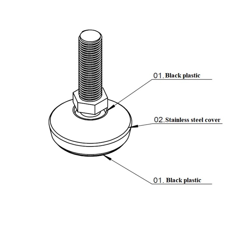Adjustable Lathe Leg Thread Ty - Furniture Screw Type recensione e prezzo