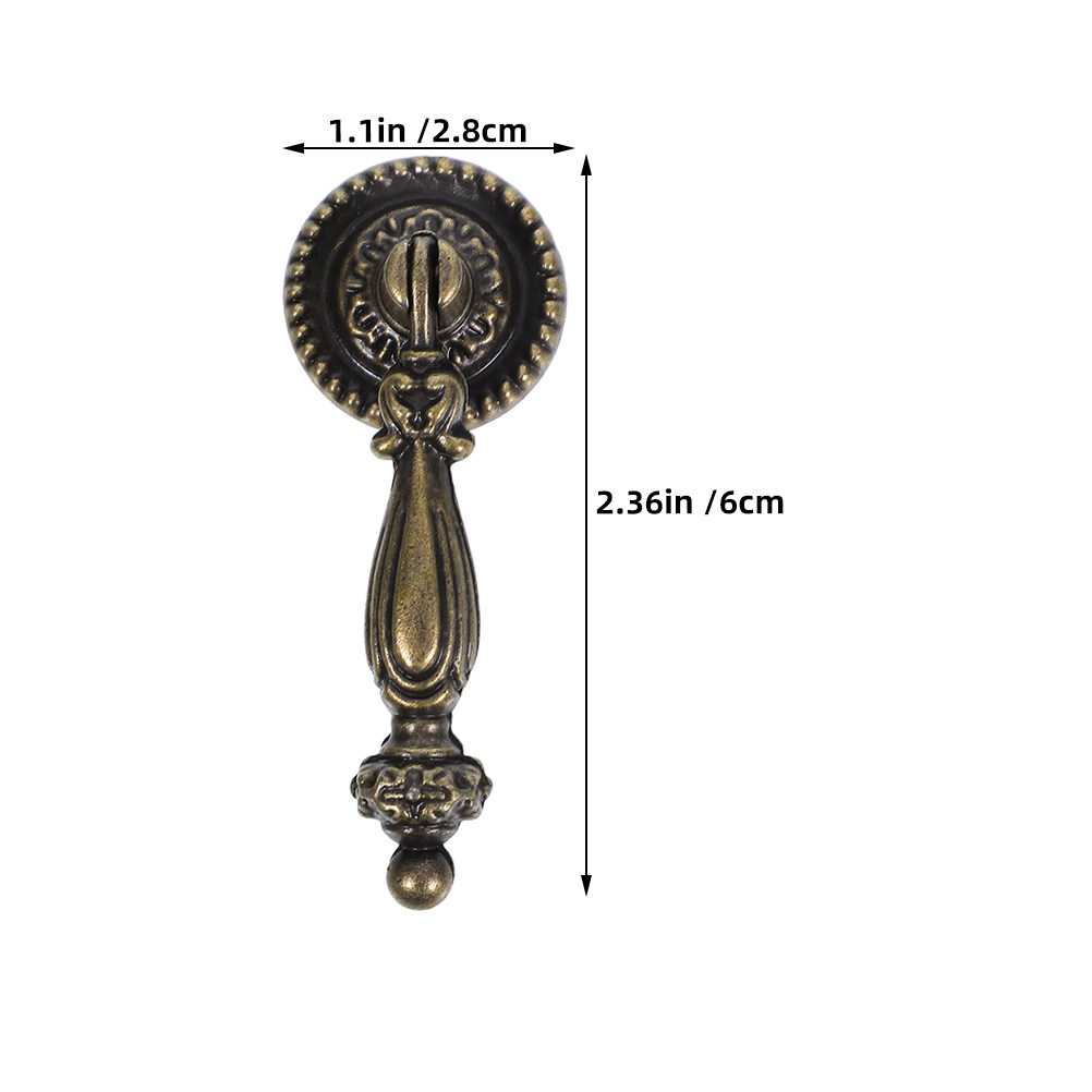 6Pcs Vintage Bronze Cabinet Pu - Furniture Hardware Drop Pulls recensione e prezzo