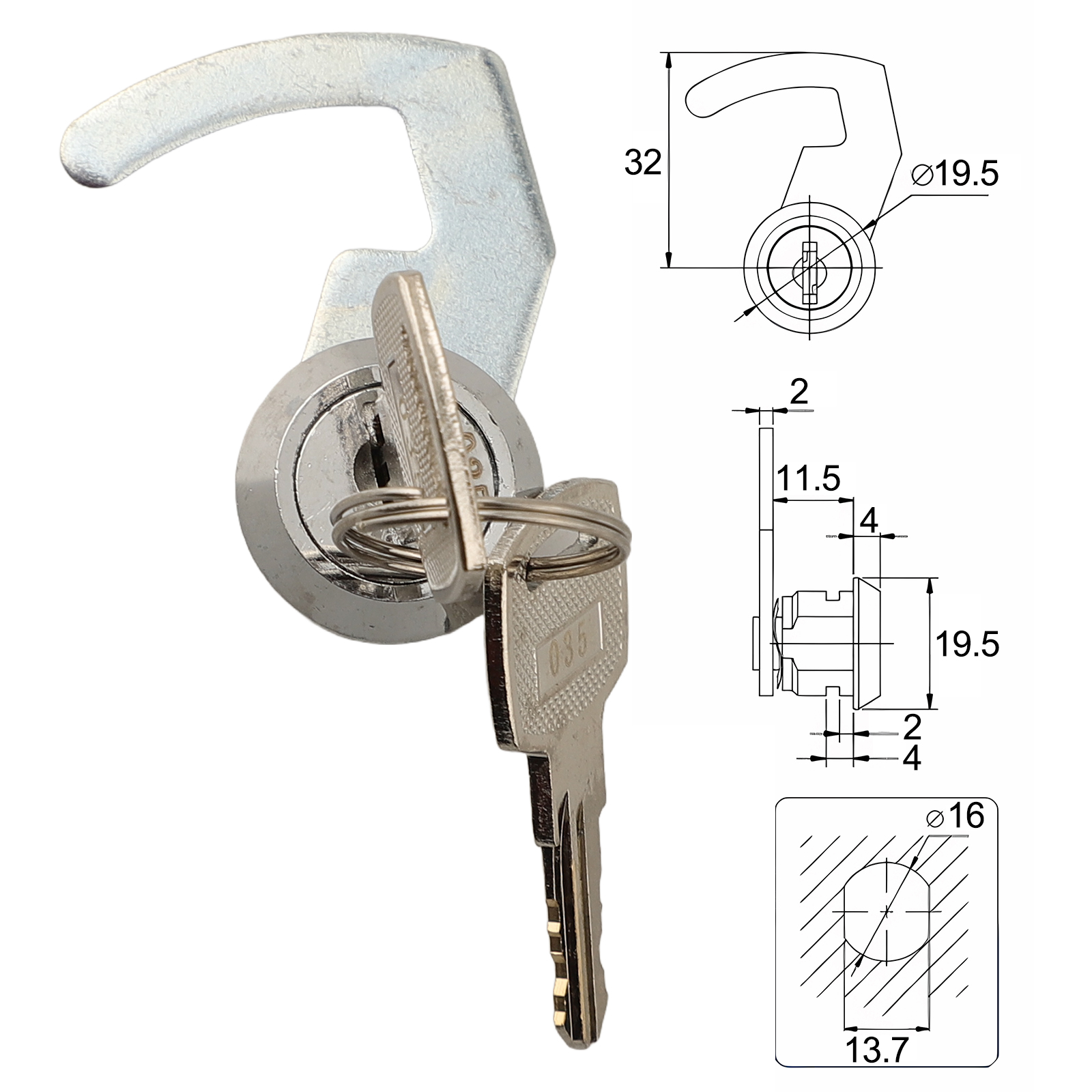 Cam Lock With Quick Clip Secur - Furniture Hardware Cam Lock recensione e prezzo